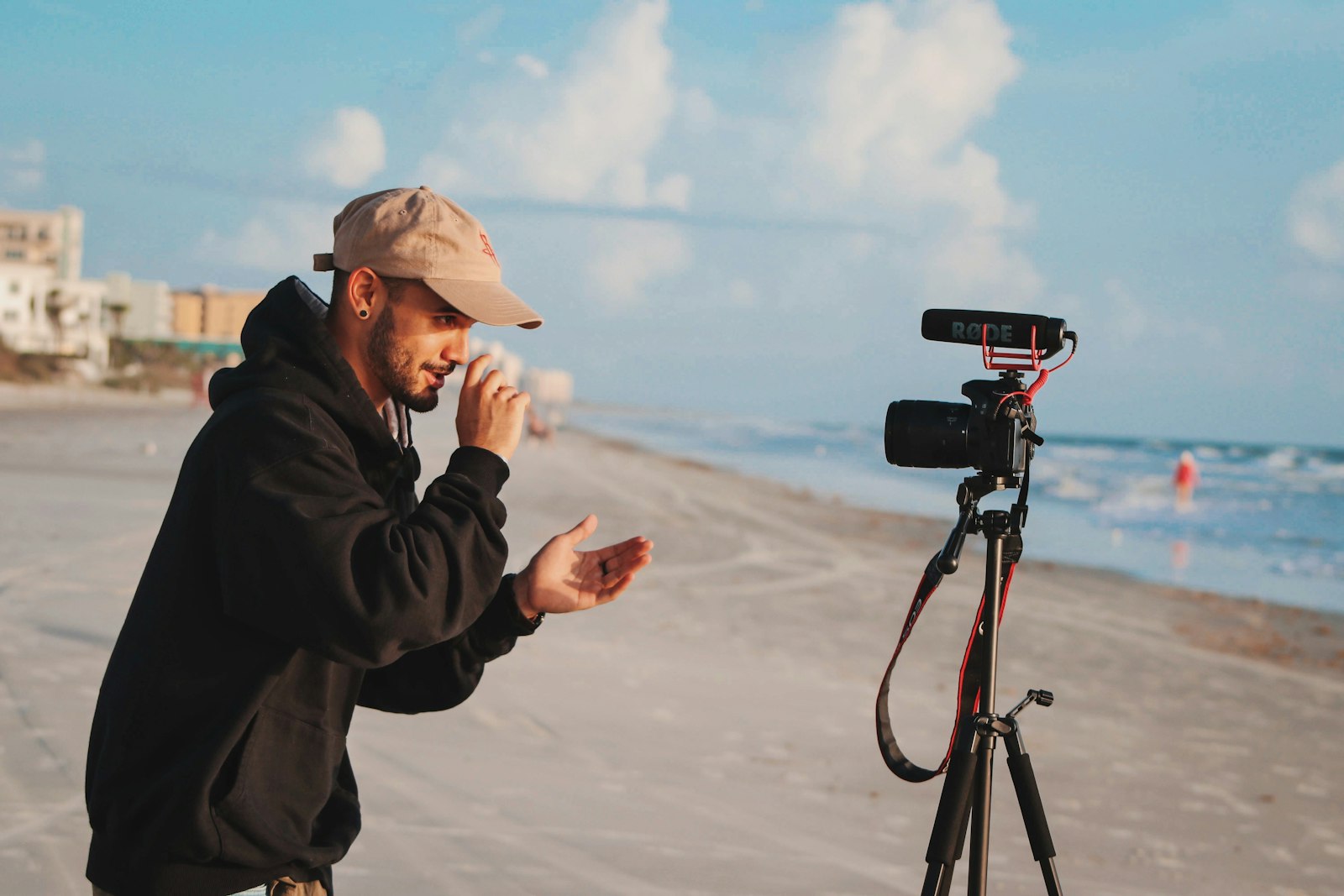 Tournage vidéo avec caméra