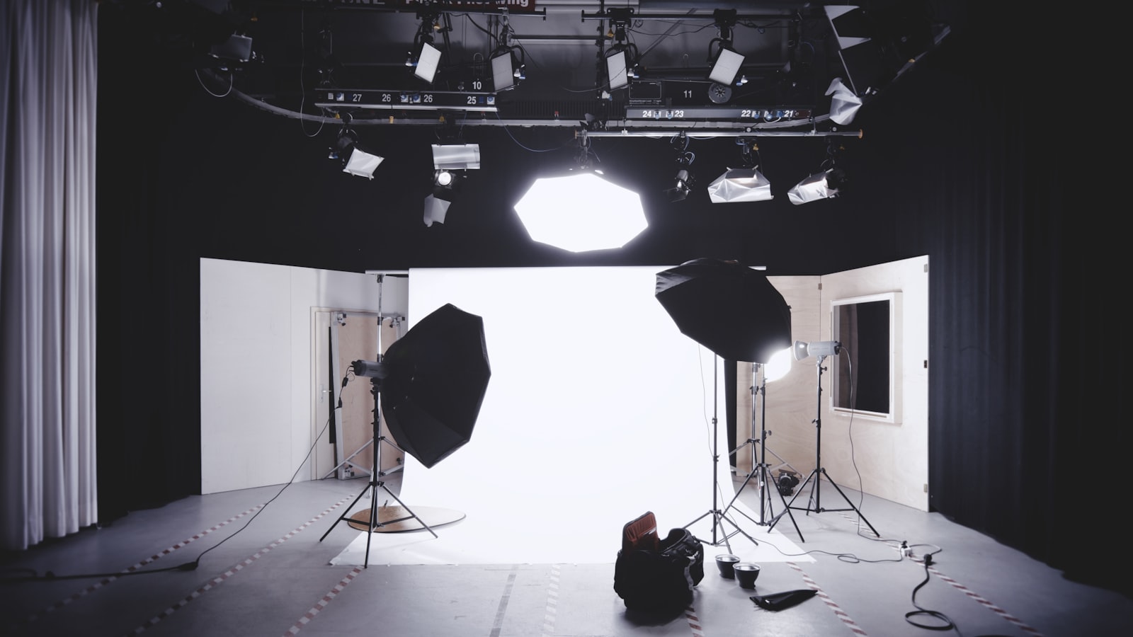 Studio photo en préparation